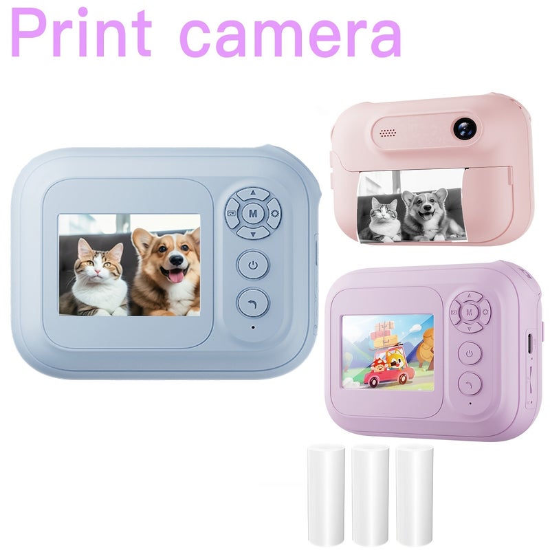 Portable instant print camera, HD digital camera with instant photo printing - Supports video recording, photography and printing - Ideal for travel - Image 2