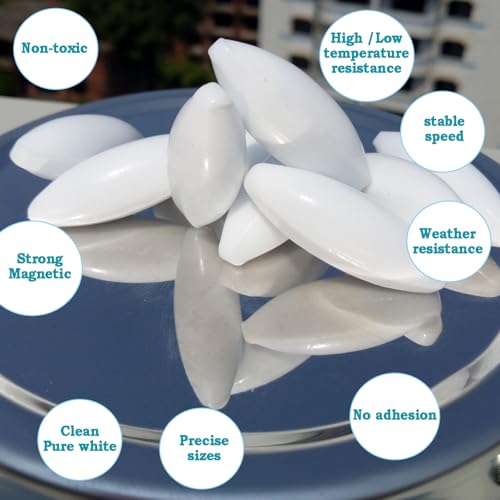 BBTCTY Magnetic Stirrer Stir Bar PTFE Magnetic Mixer Stir Bars (12X35mm, Olive Shape, 10pcs) - Image 3