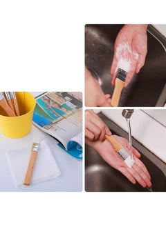 Oasisgalore 6pcs Wooden Oil Paint Brush Set Acrylic Painting Brushes Kit for Oil Watercolor Canvas DIY Arts Crafts Supplies  - Image 5
