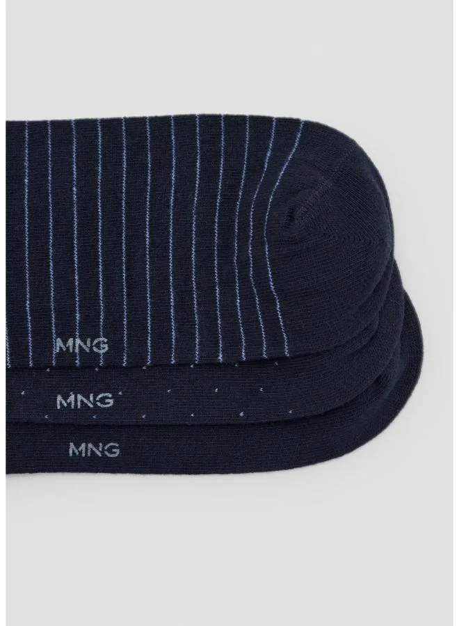 Mango Man 56-NAVY Socks Trira for Men | Best Price UAE