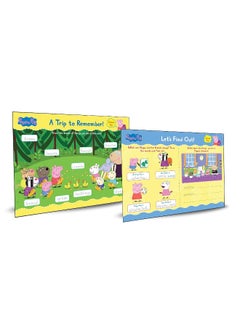 Peppa Pig - School Fun With Peppa & Friends : Fun Learning Set (With Wipe And Clean Mats, Coloring Sheets, Stickers, Appreciation Certificate, Crayon Set And Pen)  - Image 2