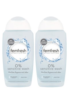 Femfresh 0% Pack Of 2 Sensitive Intimate Wash 250ml - pzsku/Z15F5756C68E4BEBE55F9Z/45/_/1738055105/a251ec72-15ed-43b8-b47a-207b71a2ca05