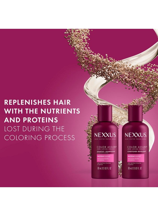 Nexxus Hair Color Assure Sulfate Free Shampoo with ProteinFusion, For Colored Treated Hair Color Shampoo 3 oz - Image 3
