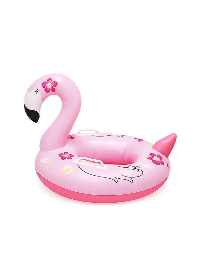 DBLEW Inflatable Flamingo Baby Swim Float Ring Seat Pool Float, Pink - Image 1
