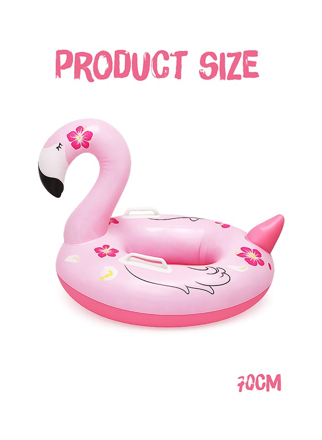 DBLEW Inflatable Flamingo Baby Swim Float Ring Seat Pool Float, Pink - Image 3
