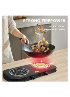Generic 2000W Dual Electric Heater - Dual Heating Surface - Temperature Control - Indicator Light - Non-Slip Feet - Easy to Clean - 220-240V  - Image 5