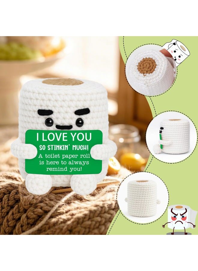 TuSuQing Anniversary I Love You Gifts for Him Her Christmas Wife Girlfriend Boyfriend Husband Gag Birthday Gifts for Men Women, Funny Valentines Easter Fathers Day Handmade Crochet Couples Gift for Fiance - Image 5