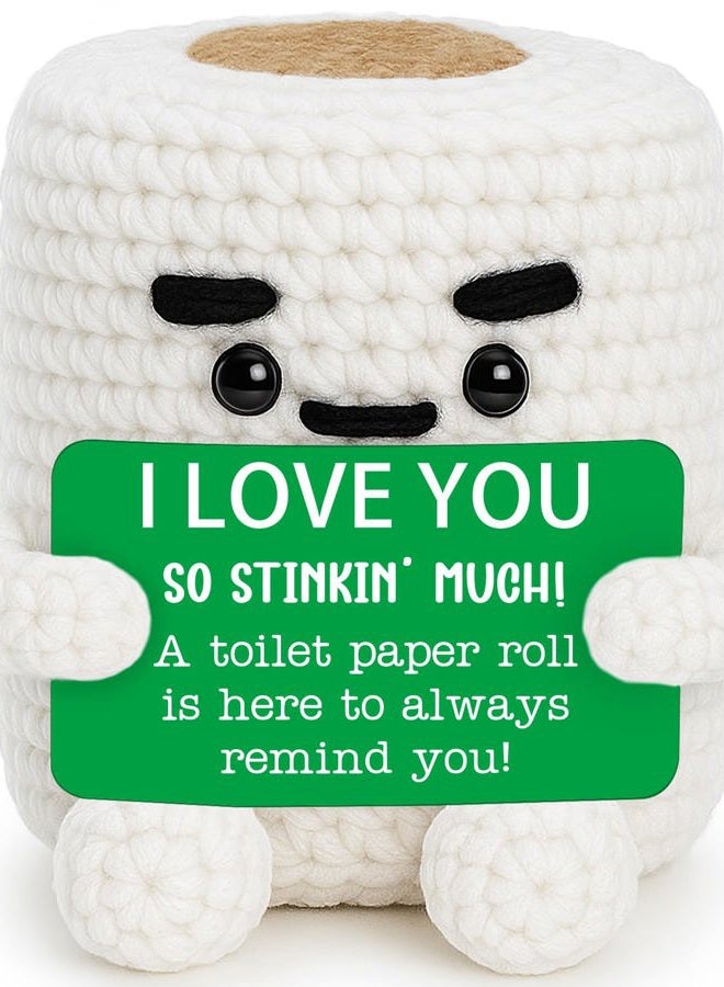 TuSuQing Anniversary I Love You Gifts for Him Her Christmas Wife Girlfriend Boyfriend Husband Gag Birthday Gifts for Men Women, Funny Valentines Easter Fathers Day Handmade Crochet Couples Gift for Fiance - Image 1