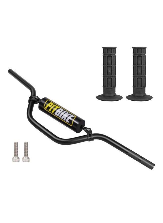 DAYIMADE 7/8" Pit Bike Handlebars Set with Foam Pad & Grips -Motorcycle Handlebars for CRF YZF KXF KLX RMZ DRZ Dirt Bike, ATV, Quad, E-Bike Mods,T6 Aluminum 7/8 Motorcycle Handlebar Upgrade (Black&Black) - Image 1