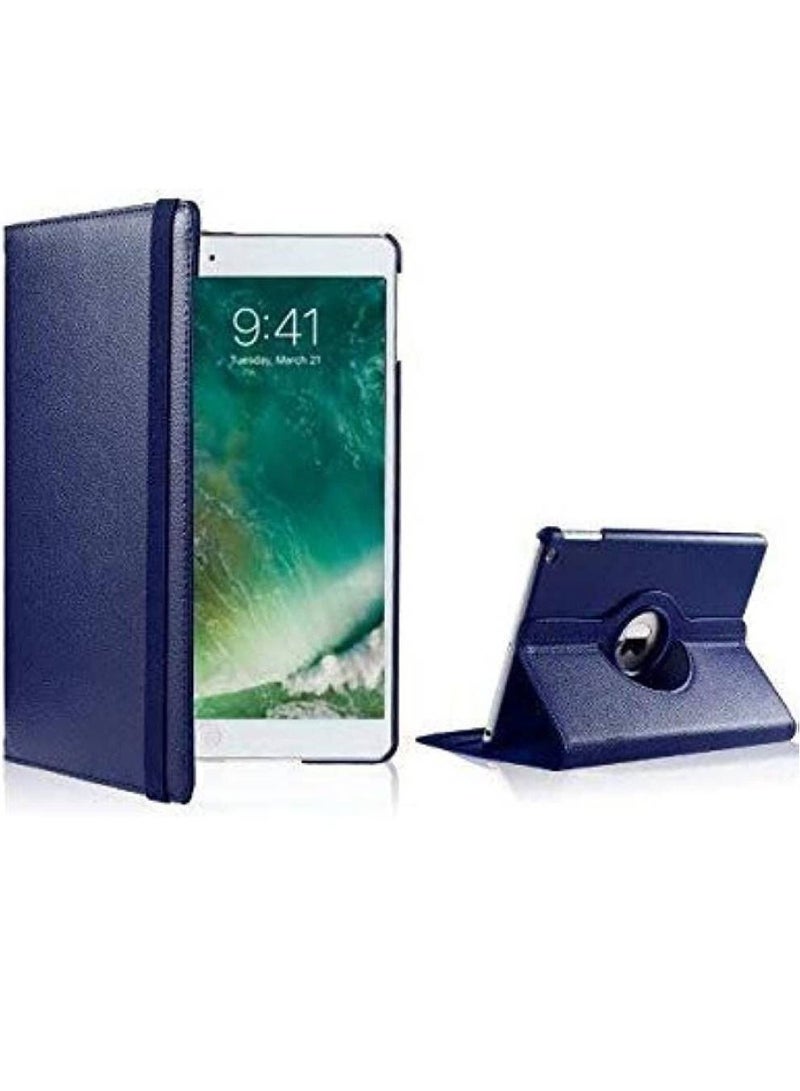 Leather 360 Degree Rotating Stand Folio Case Cover For Apple Ipad 10.2/10.5 inch Blue