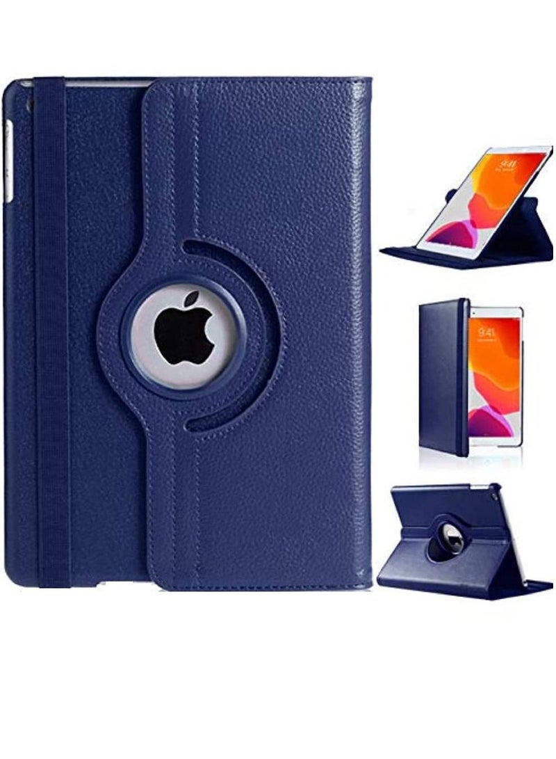 Leather 360 Degree Rotating Stand Folio Case Cover For Apple Ipad 10.2/10.5 inch Blue