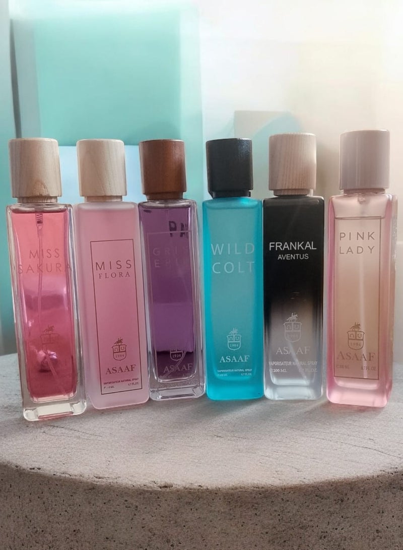 Asaaf Perfume Set 6*200ml - Image 1