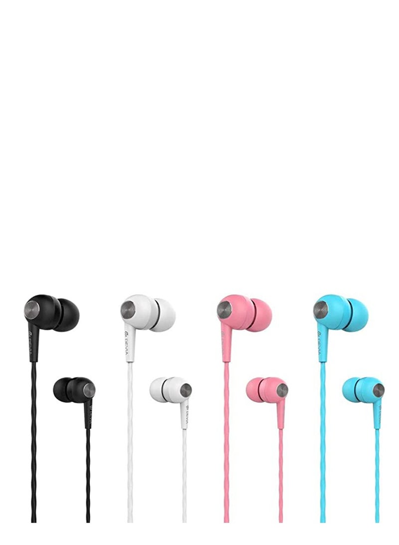 Devia wired headphones, blue color - Image 2