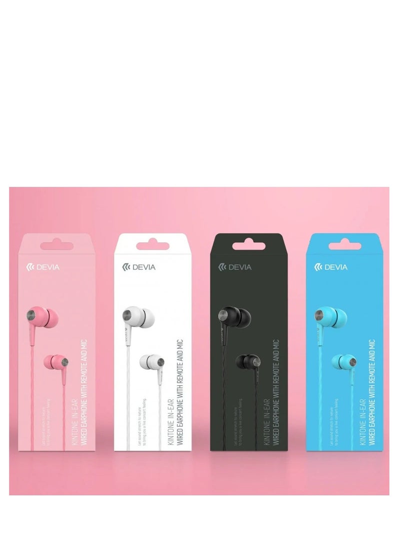 Devia wired headphones, blue color - Image 4