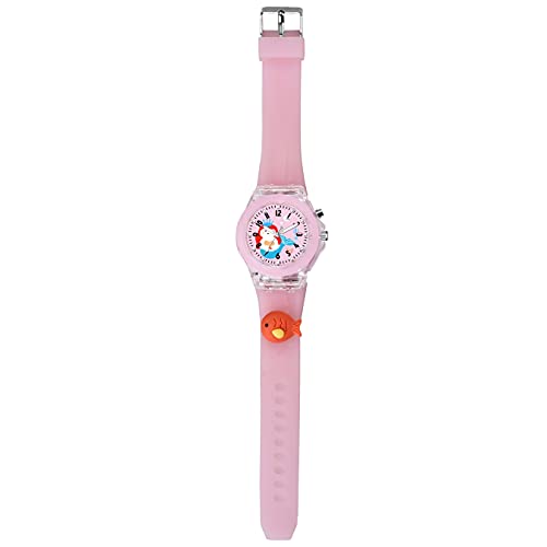 SWADESI STUFF Cute Cartoon Multi Color Lights Rubber Strap Kid Analog Watch For Girls (Fish), Multi-Color Dial, Multi-Color Band - Image 2