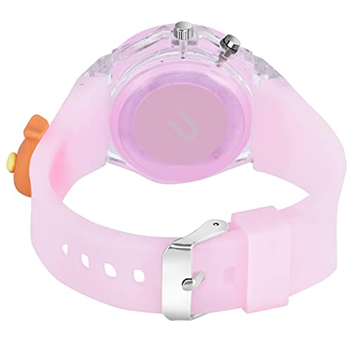 SWADESI STUFF Cute Cartoon Multi Color Lights Rubber Strap Kid Analog Watch For Girls (Fish), Multi-Color Dial, Multi-Color Band - Image 4