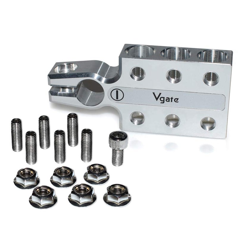 Vgate Lead Acid Battery Terminal Clamps, 8AWG up to 4/0(XL) AWG Gauge, 12-Way Connectors, Positive and Negative (+/-)(Pair) for SAE/DIN/EN Tapered Top Post - Image 4