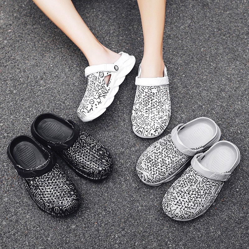 Hole Shoes Men'S Summer 2022 New Arrival Men'S All-Match Sandals Platform Casual Beach Fashionable Outfit Breathable Sandals - Image 4