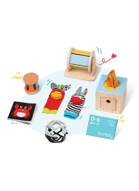 Bimbly Montessori Box The awakening of senses  (0-6 Months)