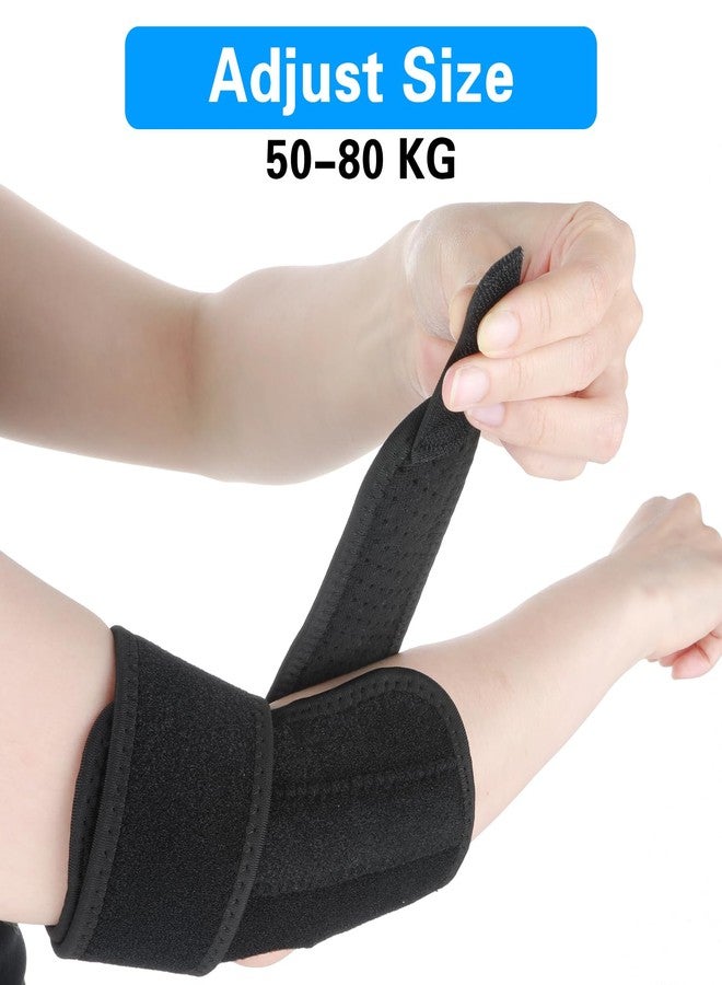 WY LIGHTING LEVEL Elbow Compression Sleeve with Removable Strap for Men & Women, Elbow Support Brace Ulnar Nerve Entrapment Splint Tendonitis Support Strap for Golfer Epicondylitis Weightlifting - Image 3