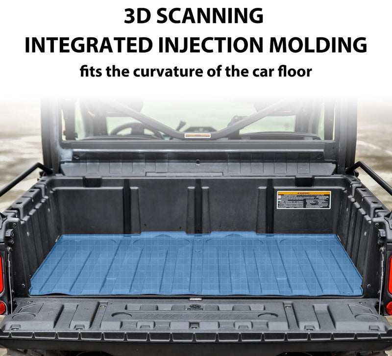 SAUTVS TPE Cargo Bed Mat Liner for Can Am Defender, Rubber Rear Cargo Bed Mat All Weather Protector Slush Liner for Can-Am Defender HD5 HD7 HD8 HD9 HD10 MAX 2016-2025 Accessories - Image 4