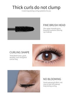 Vibely 4D Silk Fiber Lash Mascara Thicker and Longer Voluminous Eyelashes Natural Waterproof Smudge-Proof, No Clumping, No Smudging,Adds Length Depth and Glamour Effortlessly (Black)  - Image 5