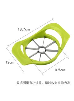 Stainless Steel Fruit Cutter New Model 12-Part Home Use Baby Food Supplement Tool For Apples And Melons Fruit Splitter Green 8 slitting