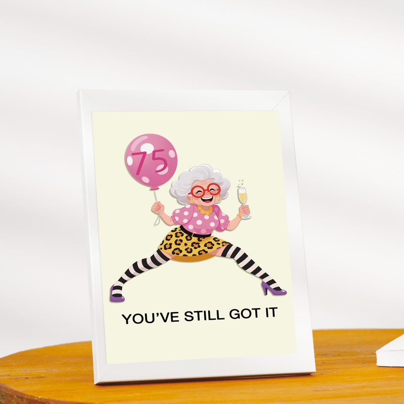 OJsensai Funny 75th Birthday Card for Women, 75 Year Old Birthday Decorations Gifts Ideas for Her Mom Wife Grandma - Image 4