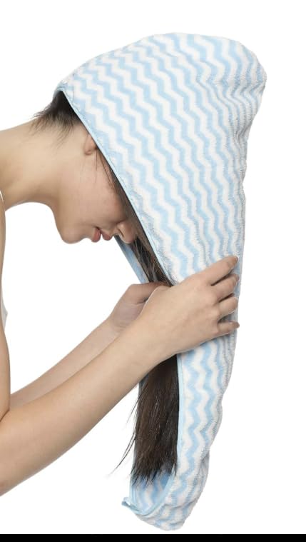 Trendy Pack of 1 PCS Hair Towels for WomenSuper Absorbent Quick Dry Hair Drying Towel Hair Towel Wrap for Curly Hair Long Short Hair - Image 1