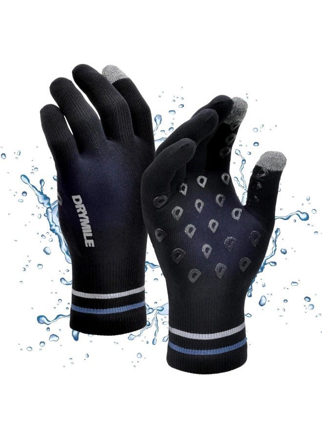 DRYMILE Waterproof Gloves - Warm Touchscreen Winter Snow Wool Blend Hand Gloves for Men & Women - Work, Hiking, Skiing, Running, Biking, Riding Glove, Ideal for Cold Weather - Black - Image 1