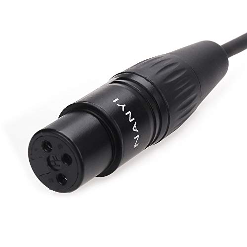 NANYI 2pcs XLR Splitter Microphone Cable - 3-Pin XLR Female to Female, 10Feet/3Meter DMX Patch Cords with Oxygen-Free Copper - Image 2