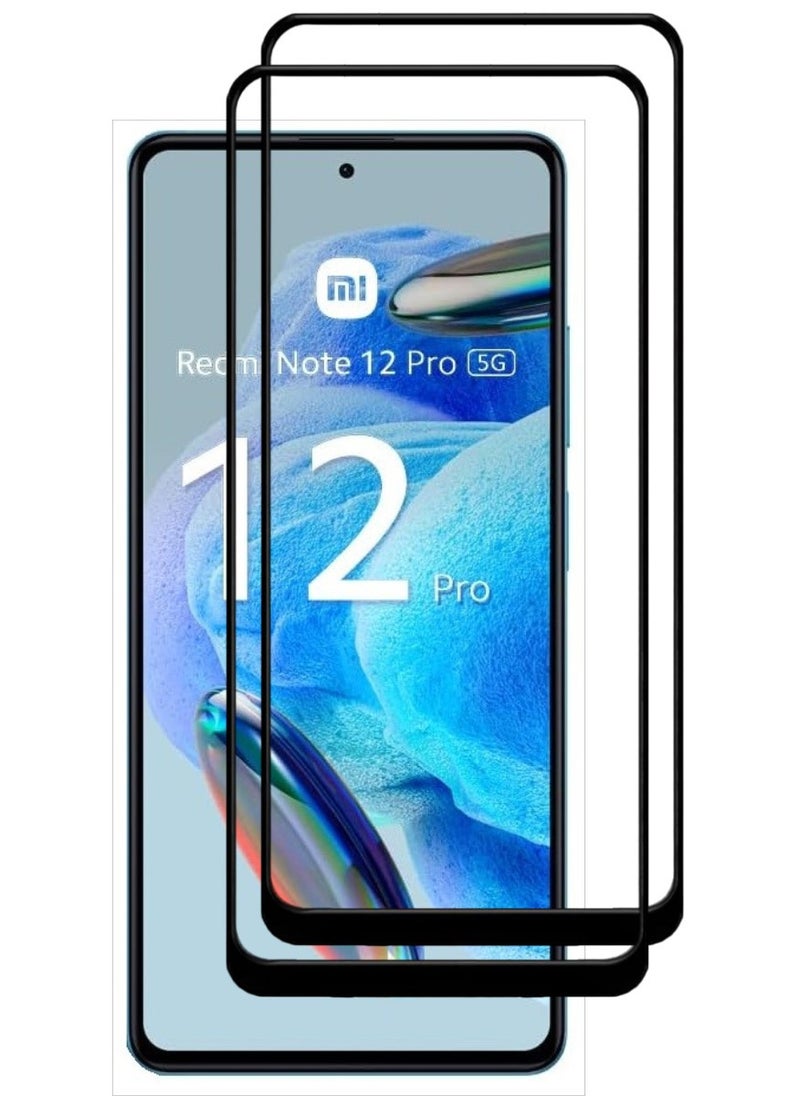 ACLIX 2 Pieces Antistatic ESD Dustproof Premium Quality High Definition Tempered Glass Screen Protector Designed For Xiaomi Redmi Note 12 Pro - Image 1