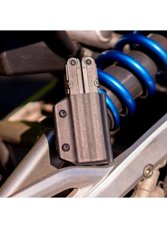 Clip & Carry Clip & Carry Kydex Multitool Sheath for SOG POWERLOCK ~ Made in USA (Multi-tool not included) Multi Tool Holder Holster (Black)  - Image 1
