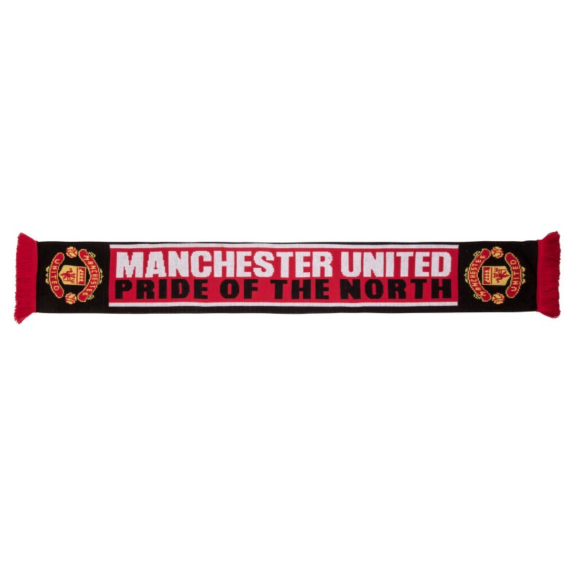 Manchester United FC Authentic EPL "Pride Of The North" Scarf,red,black,white,4.5 ft long - Image 3