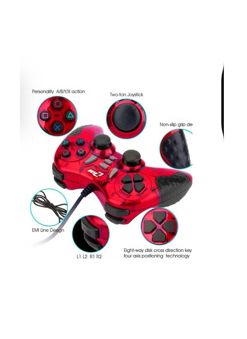 ZR-5001 وحدة تحكم GamePad Trubo، كابل USB 1.5 متر -