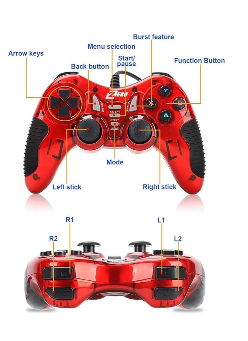 ZR-5001 وحدة تحكم GamePad Trubo، كابل USB 1.5 متر -