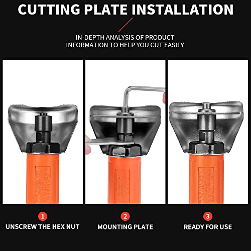 Baisiky Air Cut Off Tool with 5Pcs 3-inch Die Grinder Cut-Off Wheels, Pneumatic Metal Sheet Cutting Tool, Heavy Duty Air Cutter Cut off Tool - Image 5