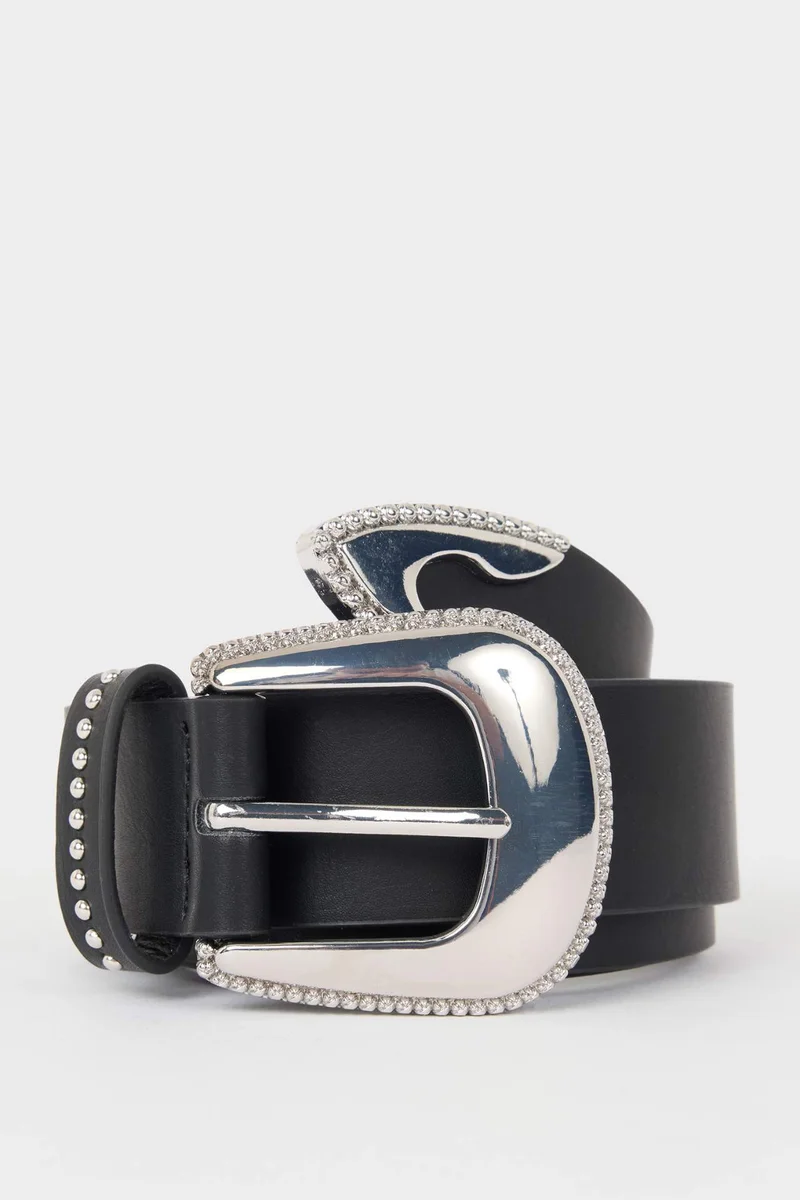 Woman Faux Leather Belt