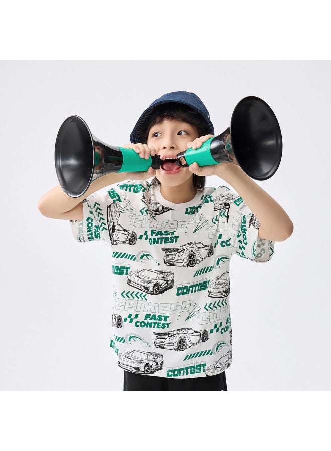 Balabala Kids Short Sleeve T-shirt Boys' Summer 2025 Collection Full Print Cotton Top - Image 5