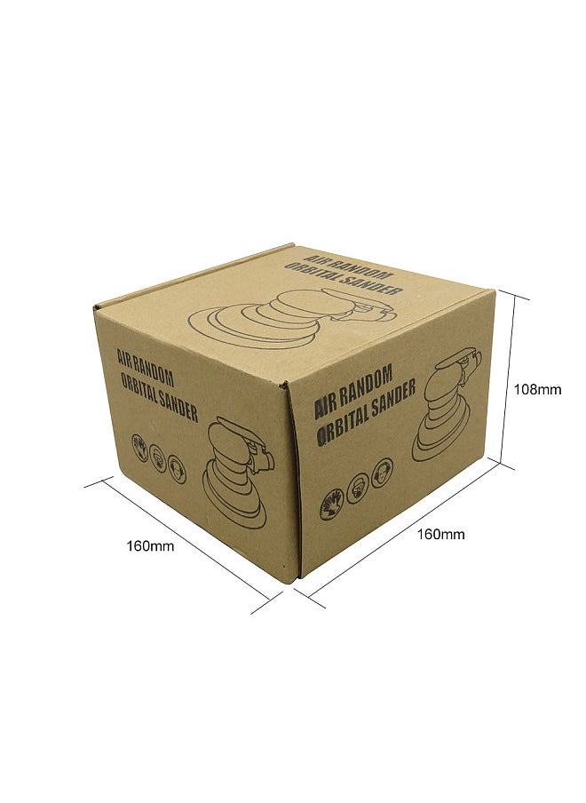 Generic - Pneumatic Sander Pneumatic Polisher Air Sander 5'' Air Palm Orbital Sander Grinder Sanding Machine Tool - Image 1