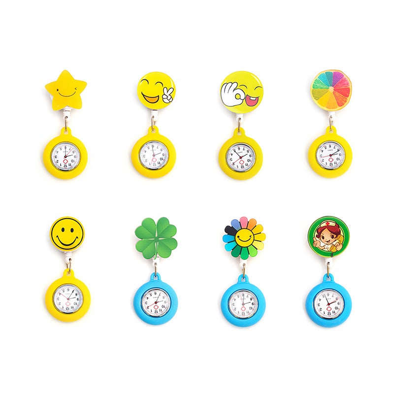25 New Nurse Watch Silicone Luminous Doctor Student Pocket Watch Chest Pocket Watch Pattern Design Manufacturer - Image 5