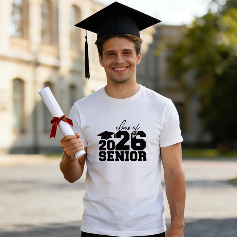 Dazoratix Senior Iron on Transfers - 20 Sheets Graduation Class of 2026 DTF Ready to Press Heat Patches Graduate Student Stickers Vinyl Decals for T Shirts Clothing Hat Bag DIY Crafts Decoration Gifts - Image 3