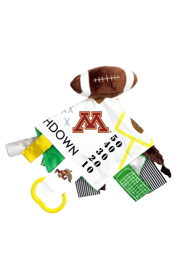 The Learning Lovey University Of Minnesota Baby Football Tag Toy College Baby Sensory Crinkle Toys Soft & Safe Ideal Baby Stroller Toy Bpa Free W/Stroller Clip (10 X 10 Tag Toy)… 