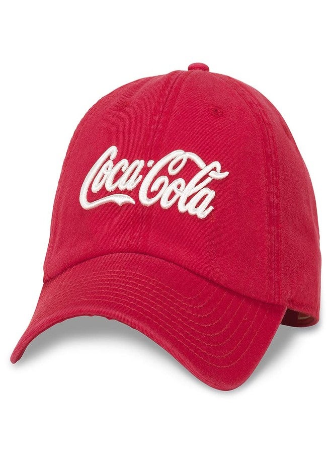 قبعة بيسبول قابلة للتعديل من AMERICAN NEEDLE Coke Coca Cola مرخصة رسميًا (COKE-1701A-RED)