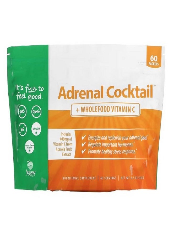 جيغسو هيلث Adrenal Cocktail  Wholefood Vitamin C 60 Packets 8.5 oz 240 g - Image 1