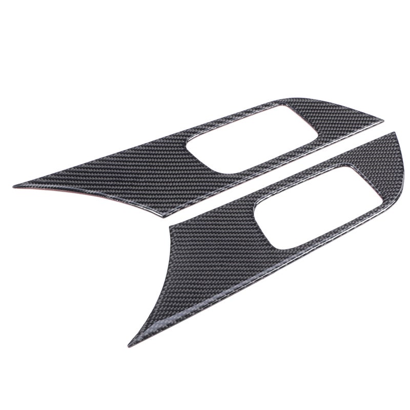 Carbon Fiber Door Handle Trim: High Quality Real Carbon Fiber, Comfortable Touch, Easy Installation - Durable Wear-Resisting Interior Trim for Mitsubishi Lancer 2008-2016 Car Interior Upgrade - Image 4
