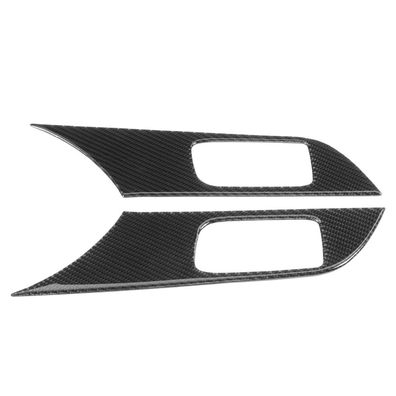 Carbon Fiber Door Handle Trim: High Quality Real Carbon Fiber, Comfortable Touch, Easy Installation - Durable Wear-Resisting Interior Trim for Mitsubishi Lancer 2008-2016 Car Interior Upgrade - Image 3