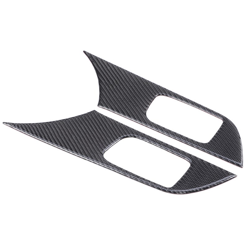 Carbon Fiber Door Handle Trim: High Quality Real Carbon Fiber, Comfortable Touch, Easy Installation - Durable Wear-Resisting Interior Trim for Mitsubishi Lancer 2008-2016 Car Interior Upgrade - Image 2