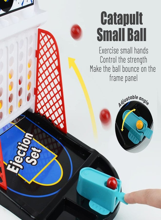 KEJIH Tabletop Basketball Bouncing Ball Toy,Basketball Board Game,2 Player Arcade Game,Indoor Fun Bouncing Pinball for Kids & Adults,Arcade Basketball Game,2 Player Versus Toy,Ideal Toy for Boys & Girls - Image 4