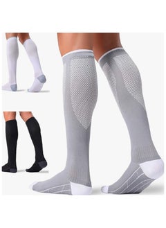 Graduated Copper Compression Socks for Me Women Circulation 3 Pairs 15-20mmHg.Best for Running Athletic CyclingWide Calf Compression Socks matching massage compression socks Women Men PlusSize 15-20mmHg Knee High Large Support Stockings forCirculation Best for Running Athletic Cycling